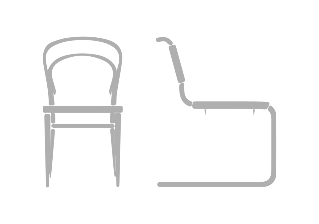 Disegno della sedia Thonet